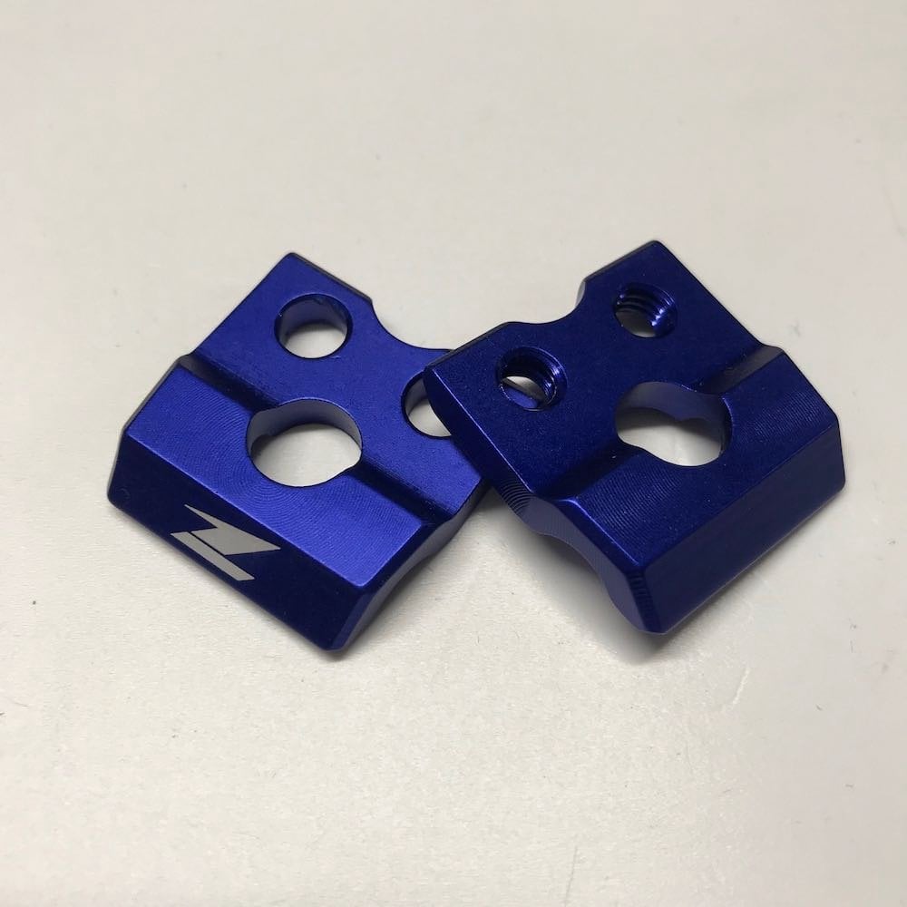 Zeta - Front Brake Hose Clamp - KX65 00-25, KX80/85/100/112 89-25, KX125/250 92-08, KXF250 04-24, KXF450 06-23, KLX450R 08-15, RM85 02-25, RM125/250 01-08, RMZ250 04-25, RMZ450 05-25, RMX450 10-17, DRZ400 04-21