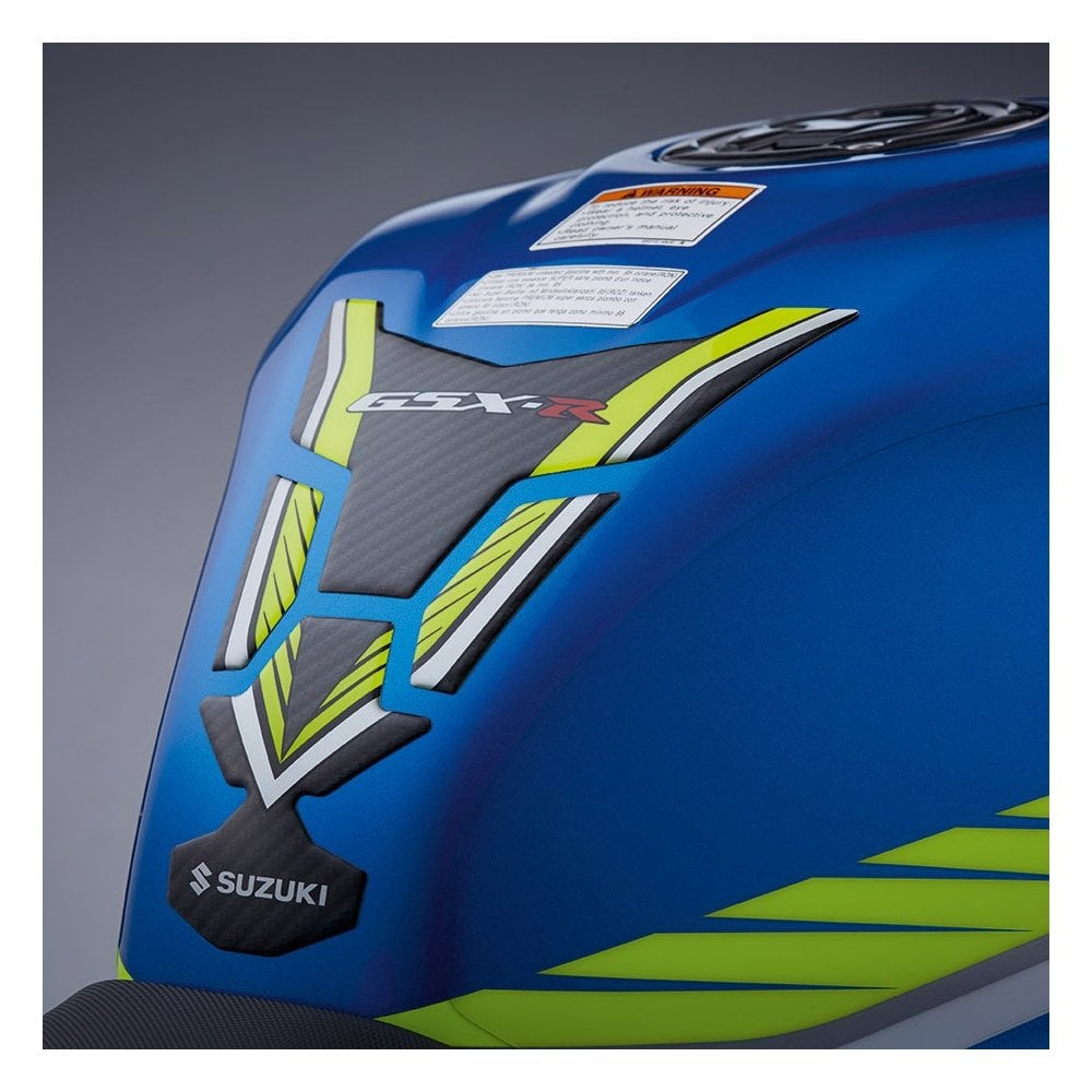 Suzuki Genuine Part - Tank Pad, Carbon/Yellow (GSX-R1000/R 17-21) - 990D0-17KA1-PAD