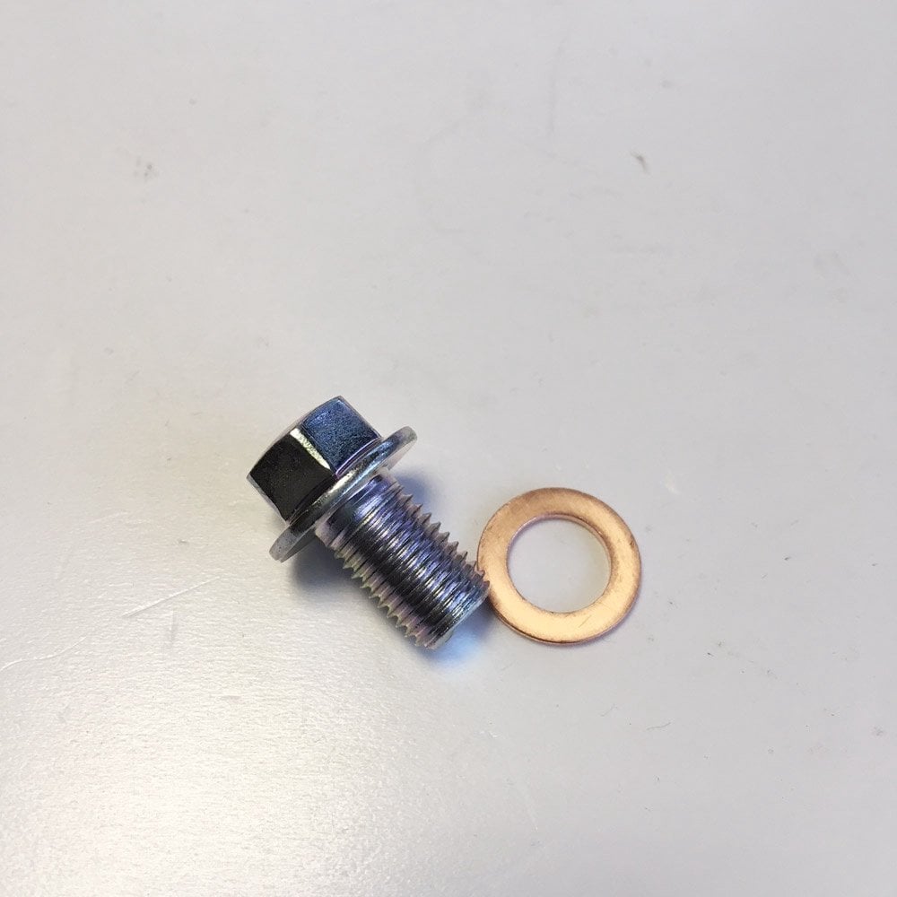 Yamaha Genuine Part - Sump Plug & Washer M10x15 x P1.25 (YZ125 05-25 YZF250 16-19 YZF450 16-20 WRF250 06-19 WRF450 06-11 & 16-20 YZF250FX 16-19 YZF450FX 16-20) - 90430-10171-000 & 95022-10016-000
