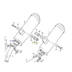 Suzuki Genuine Part - Gasket, Exhaust Pipe (GSXR600 97-00, GSXR750 96-99, GSX1300R 99-17) - 14181-33E00-000