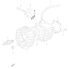 Suzuki Genuine Part - ATV Cylinder Intake Pipe Gasket (LT50 90-05, LT-A50 02-05) - 13121-04000-H17