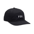 Fox (SALE) Mens Cap - WORDMARK Adjustable Hat (Black)