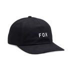 Fox (SALE) Mens Cap - WORDMARK Adjustable Hat (Black)