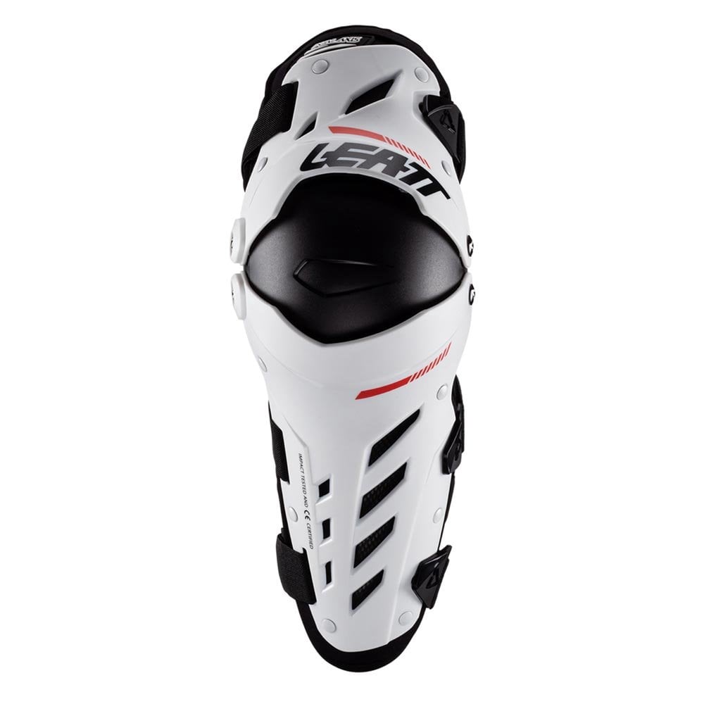 Leatt (MX26) Armour, Knee - Dual Axis (White/Black/Red)