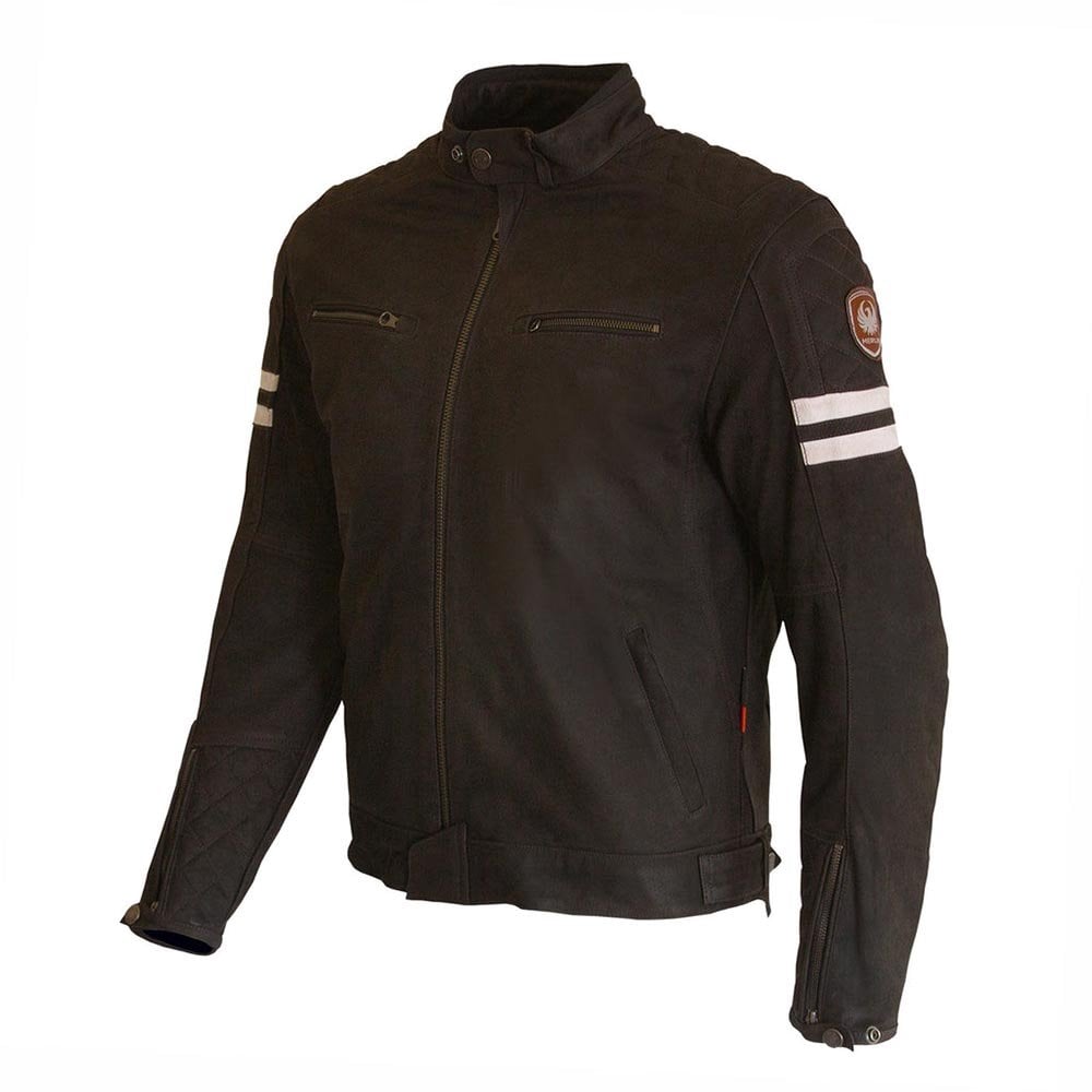 Merlin Hixon 2 D3O Motorcycle Leather Jacket (Brown)