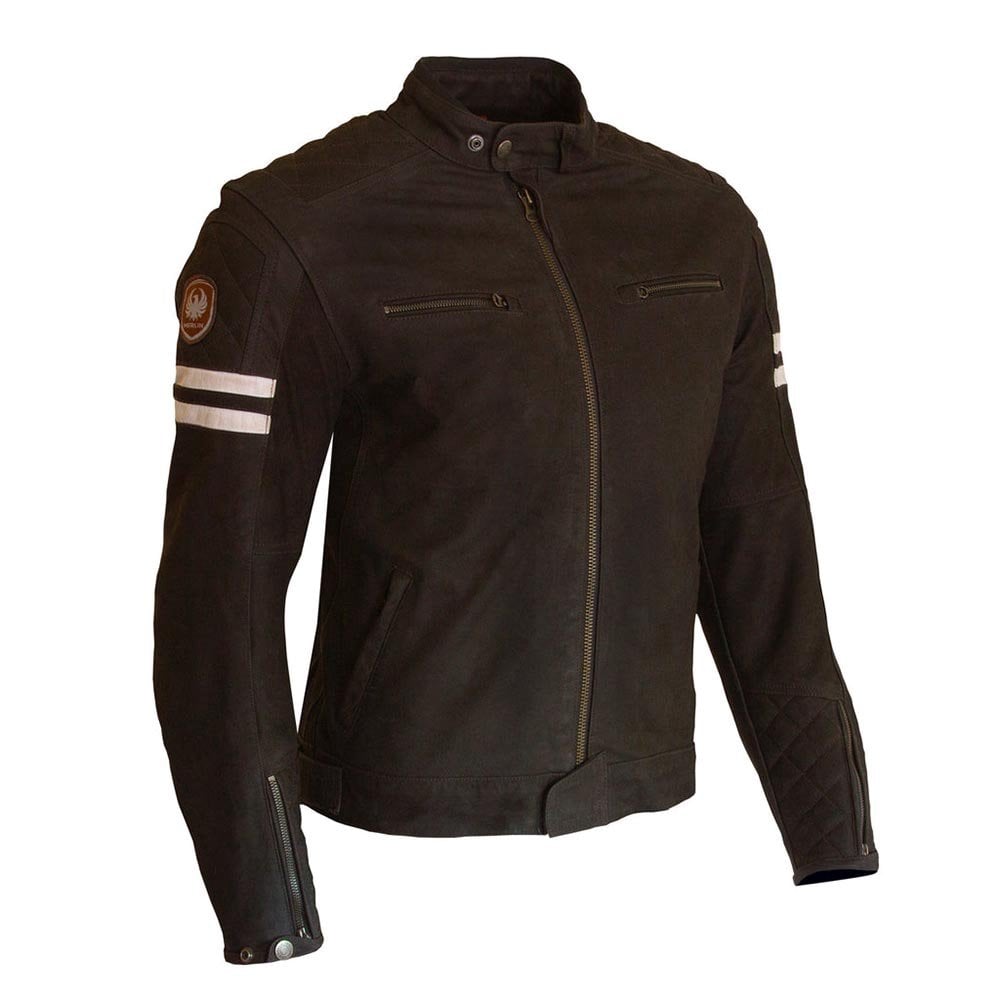 Merlin Hixon 2 D3O Motorcycle Leather Jacket (Brown)