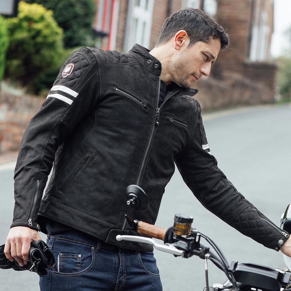 Merlin Hixon 2 D3O Motorcycle Leather Jacket (Brown)