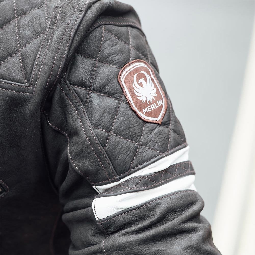 Merlin Hixon 2 D3O Motorcycle Leather Jacket (Brown)