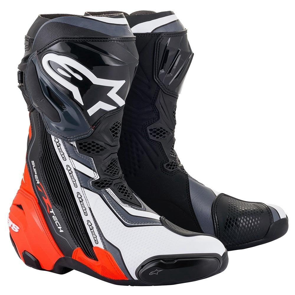 Alpinestars Supertech R Sports | Race Boots (Black/Red/White/Grey)