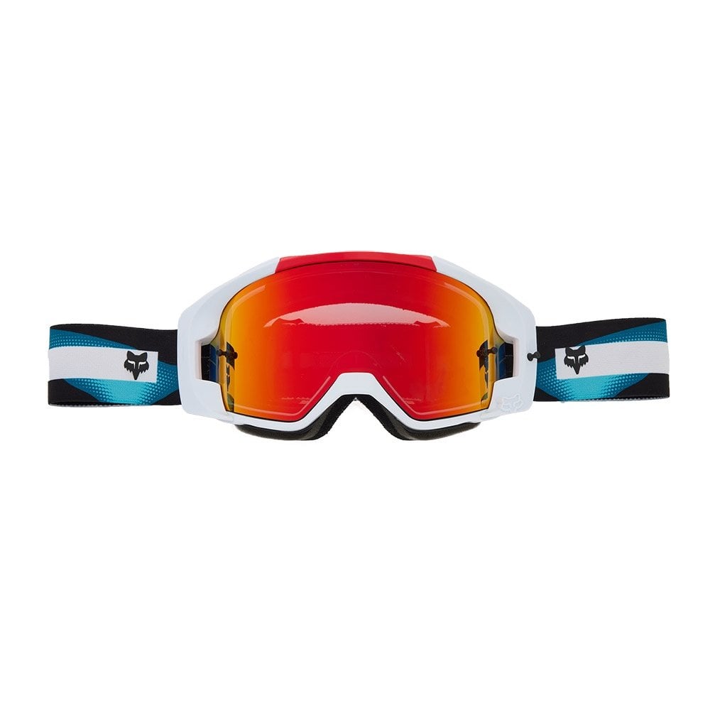 FOX Racing MX | MTB Goggles - VUE WITHERED (White/Black/Red) Spark Lens