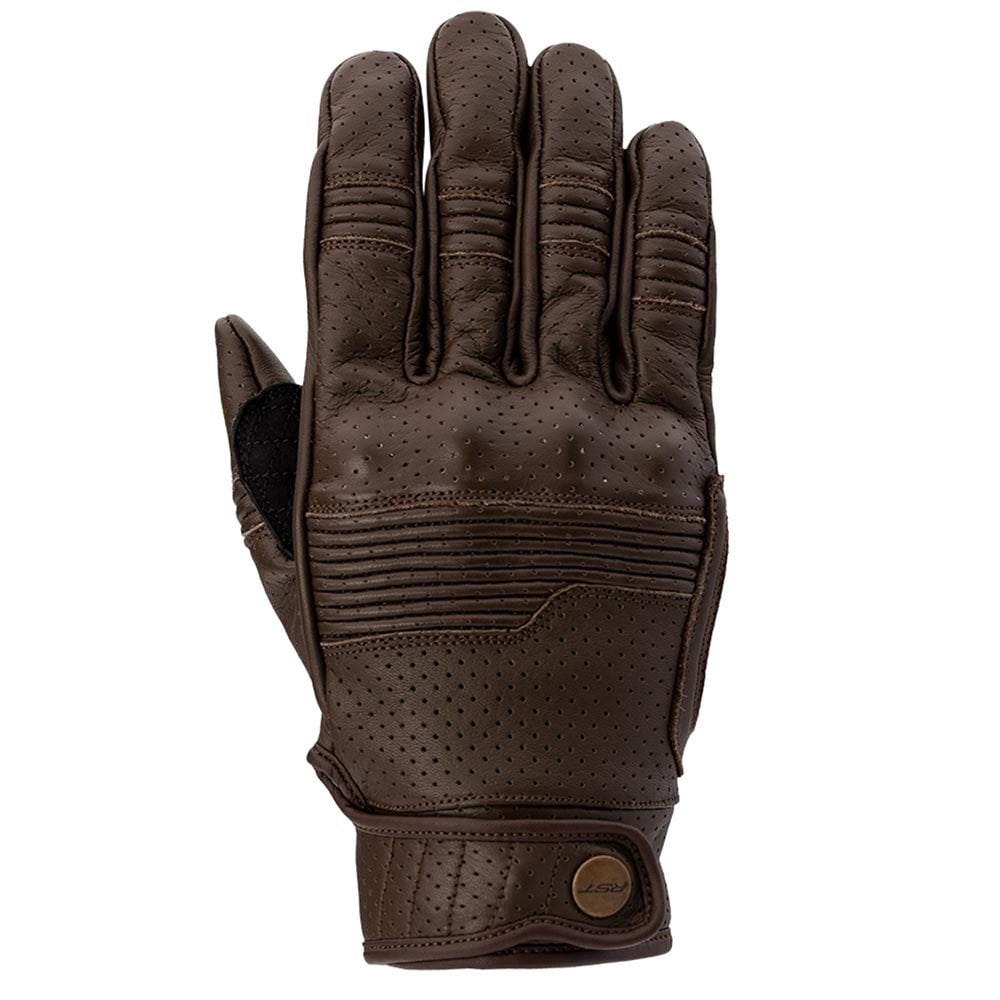 RST Motorcycle Urban Leather Short Gloves - Roadster 3 CE (Brown)