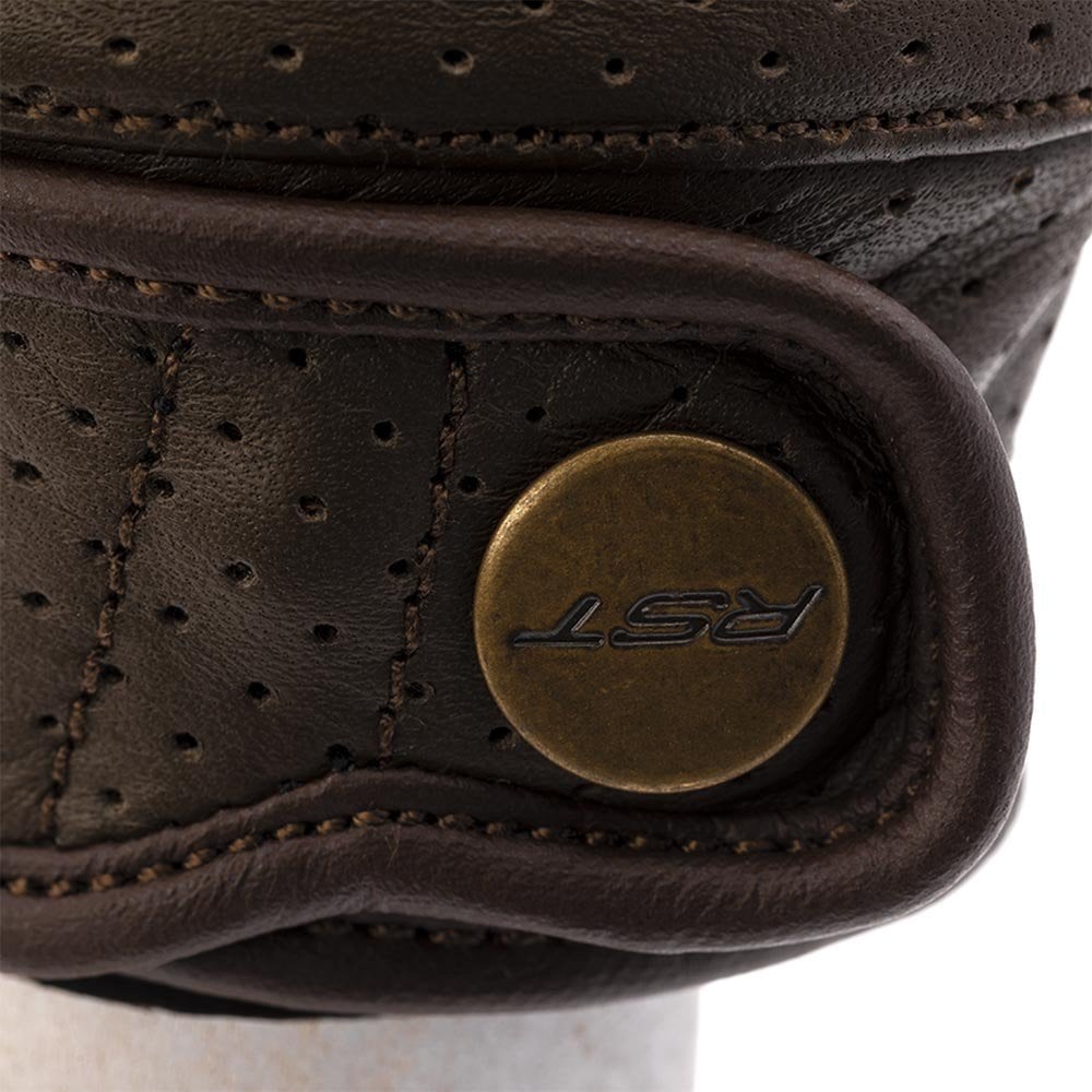 RST Motorcycle Urban Leather Short Gloves - Roadster 3 CE (Brown)