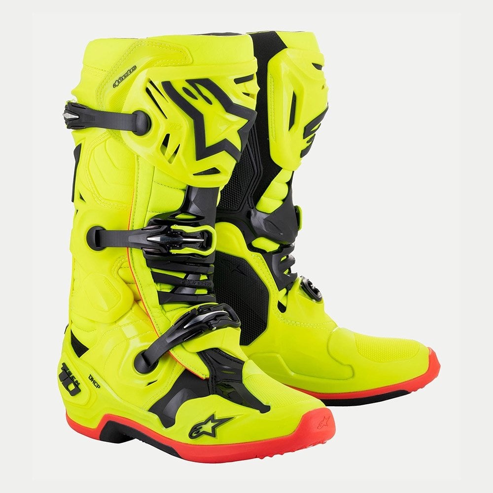 Alpinestars (MX26) MX Boots - Tech 10 DHCP (Fluo Yellow/Red)