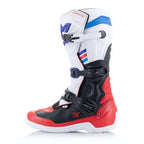 Alpinestars MX Boots - Tech 3 (White/Bright Red/Dark Blue)