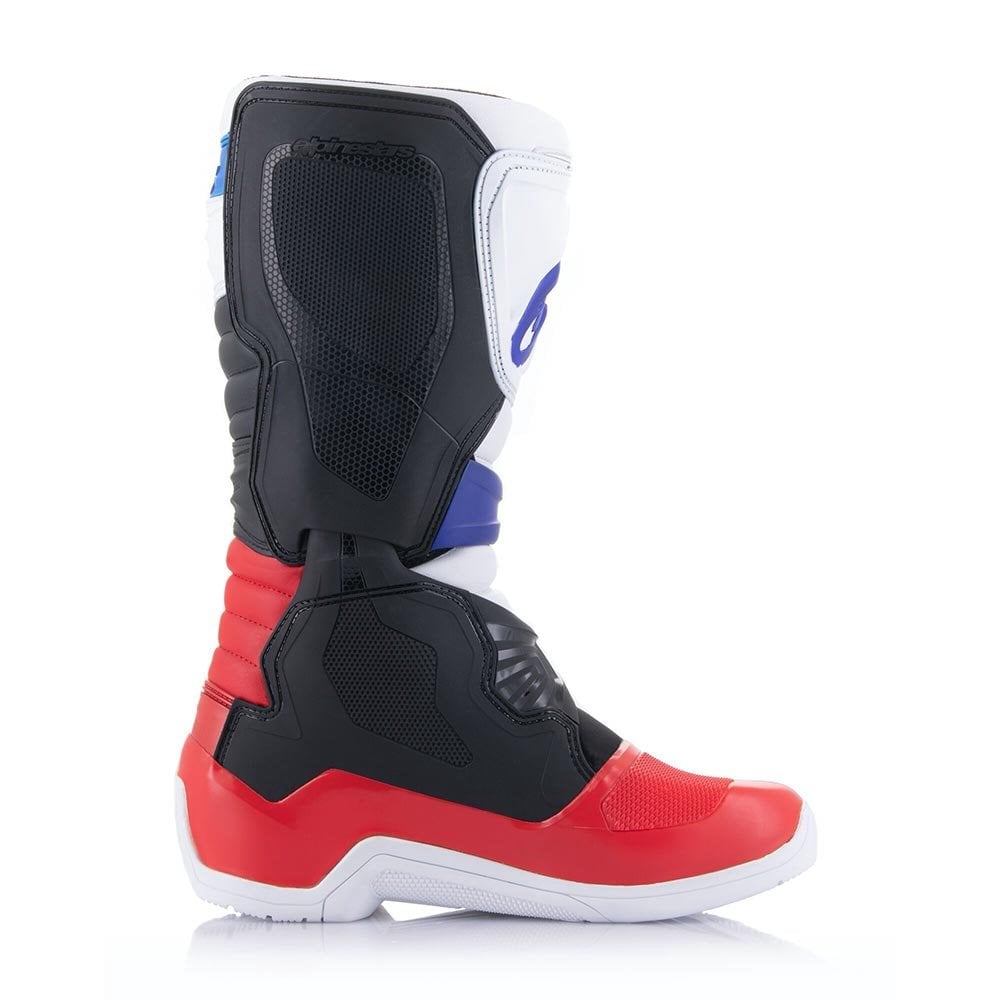 Alpinestars MX Boots - Tech 3 (White/Bright Red/Dark Blue)