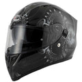 Vcan H128 Drogon Motorcycle Helmet (Black/Grey)
