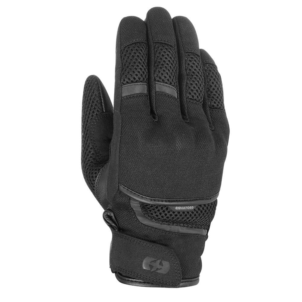 Oxford Motorcycle Short Vented Gloves - Brisbane Air Short (Stealth Black)