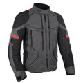 Oxford (SALE) Motorcycle Textile Jacket - Rockland Mens (Charcoal/Black/Red)