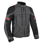 Oxford (SALE) Motorcycle Textile Jacket - Rockland Mens (Charcoal/Black/Red)