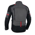 Oxford (SALE) Motorcycle Textile Jacket - Rockland Mens (Charcoal/Black/Red)