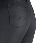 Oxford (SALE) Women's Motorcycle Jegging - Armourlite (AA) Single Layer (Waxed Black) *Short Leg*
