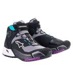 Alpinestars Women's CR-X Motorcycle Riding Shoes (Black/Plum/Teal)