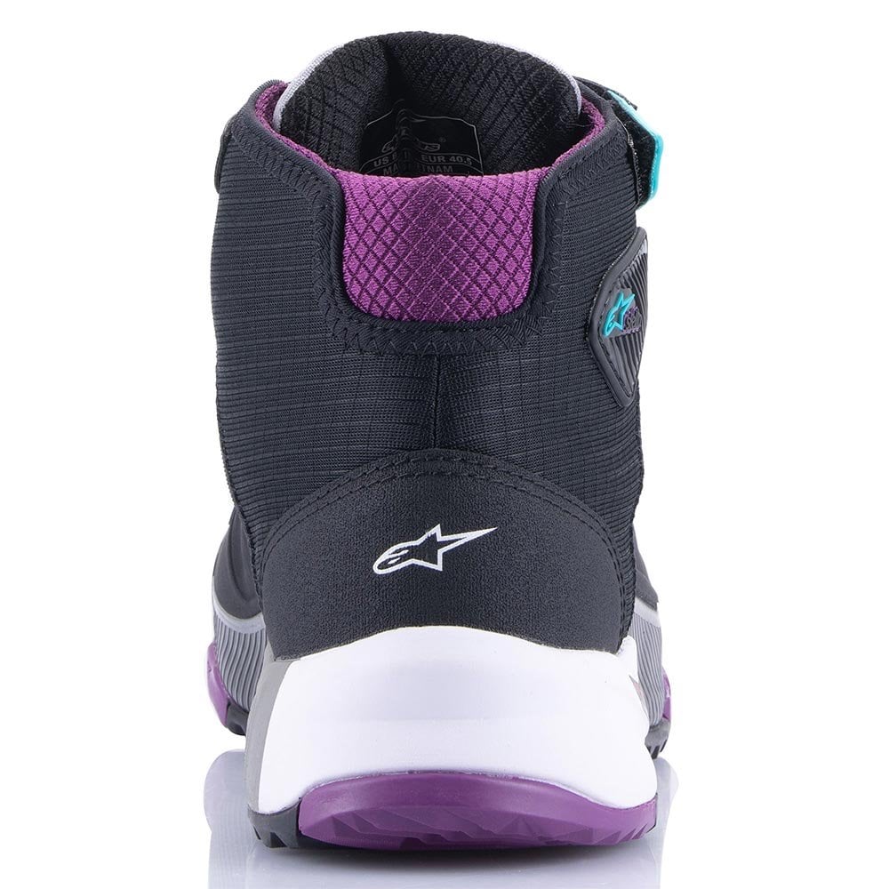 Alpinestars Women's CR-X Motorcycle Riding Shoes (Black/Plum/Teal)