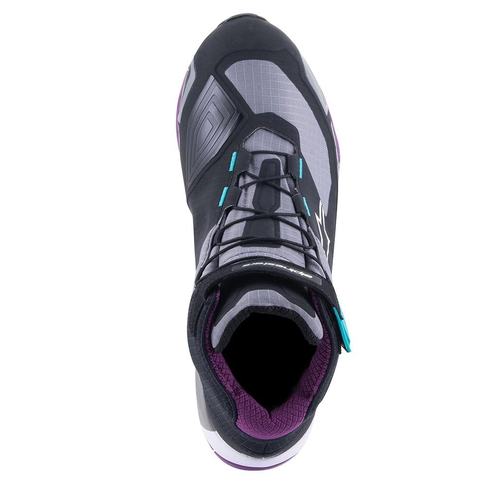 Alpinestars Women's CR-X Motorcycle Riding Shoes (Black/Plum/Teal)