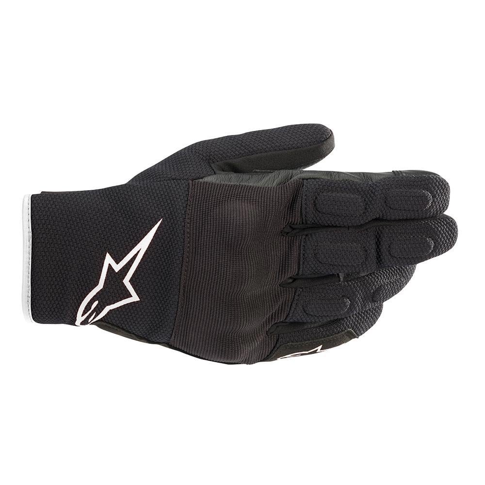 Alpinestars S-Max Drystar Motorcycle Short WP Gloves (Black/White)