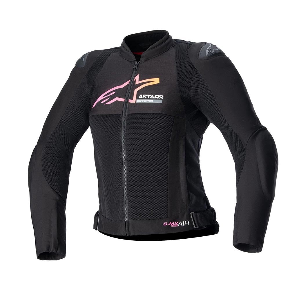 Alpinestars Women's SMX Air Motorcycle Vented Jacket (Black/Yellow/Pink)