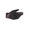 Alpinestars Women's Copper Motorcycle Short Textile Gloves (Black/Fuchsia)
