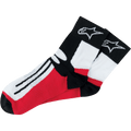 Alpinestars (2026) Socks - Road Racing, Short (Black/Red)