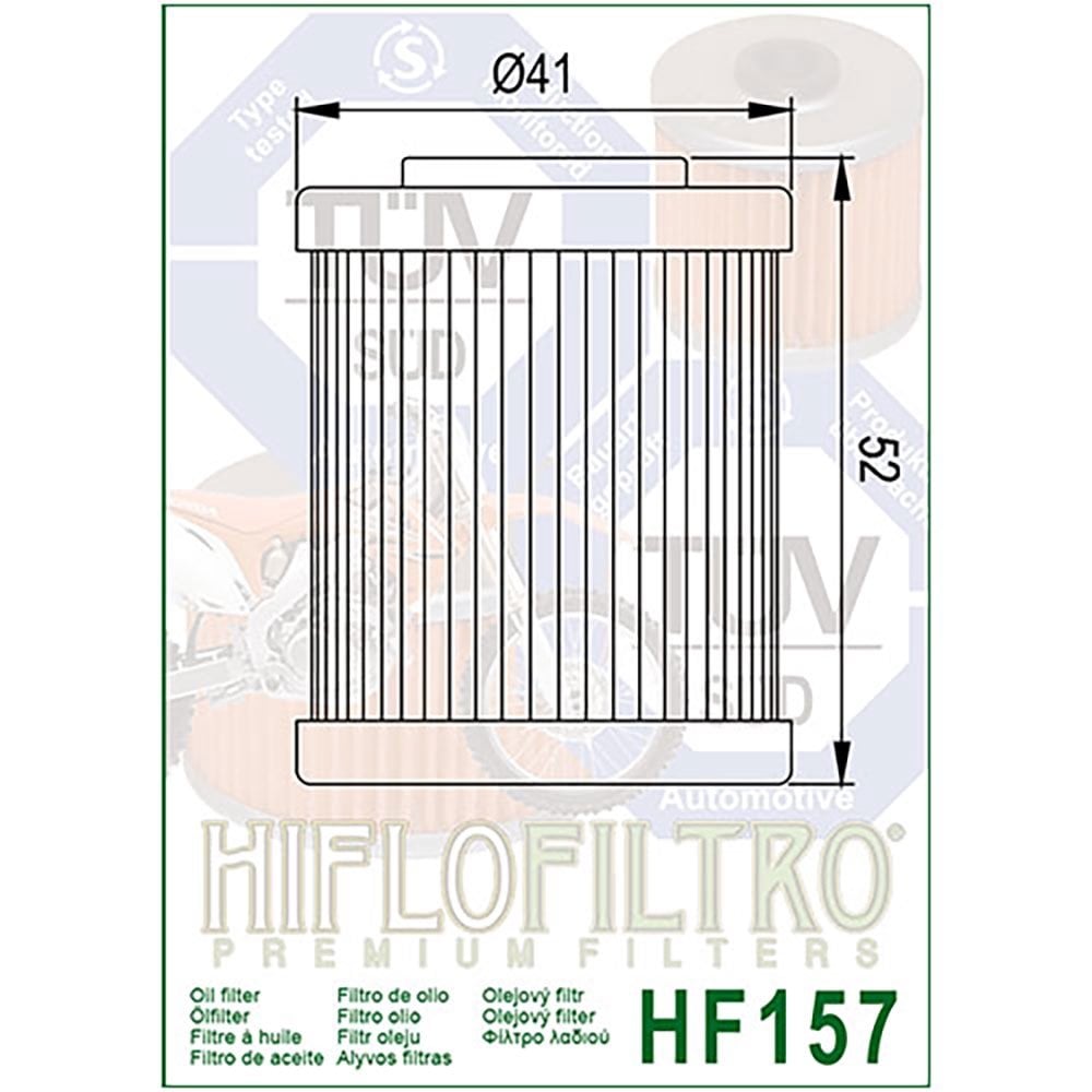 HiFlo Oil Filter - HF157 (KTM 2nd Filter SX 99-06/EXC 99-07 & XC450/525 08-11)