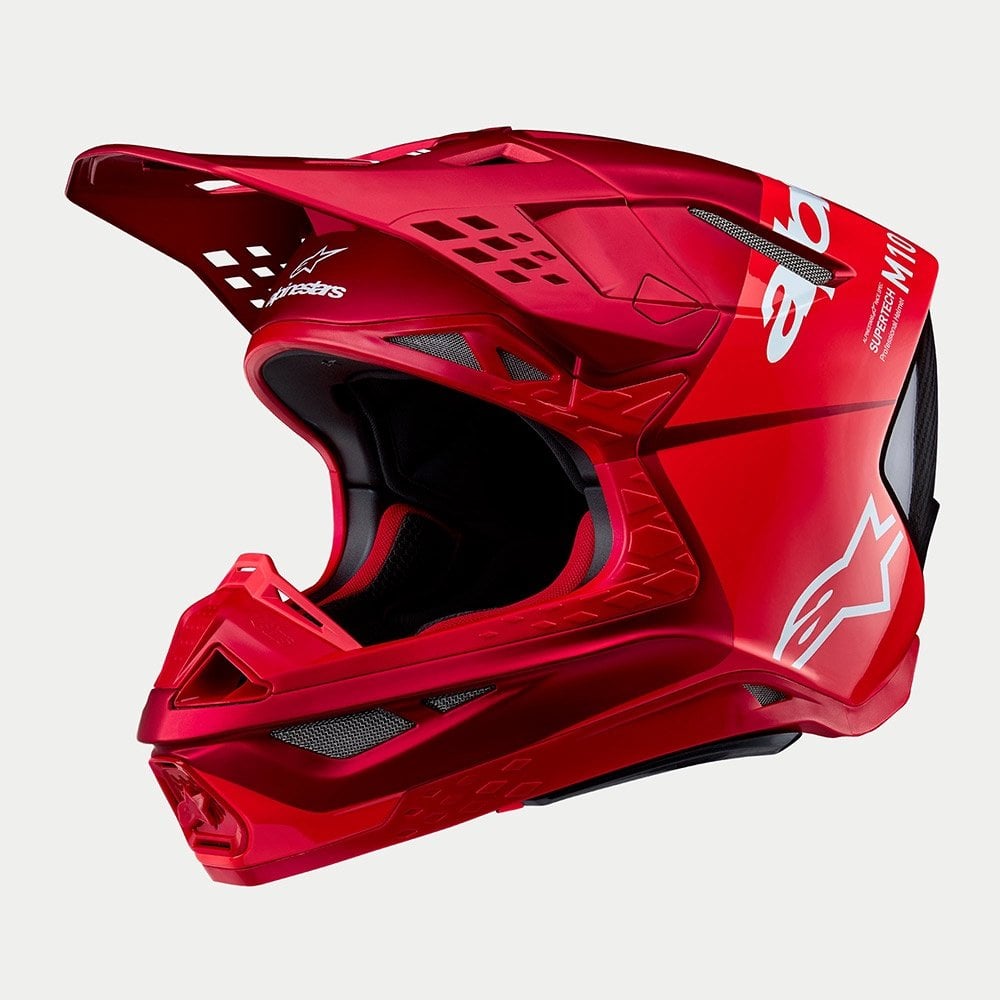 Alpinestars S-M10 MX Helmet - FLOOD (Red Fluo/Red M&G)