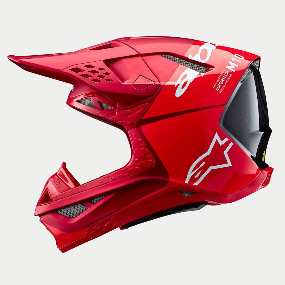 Alpinestars S-M10 MX Helmet - FLOOD (Red Fluo/Red M&G)