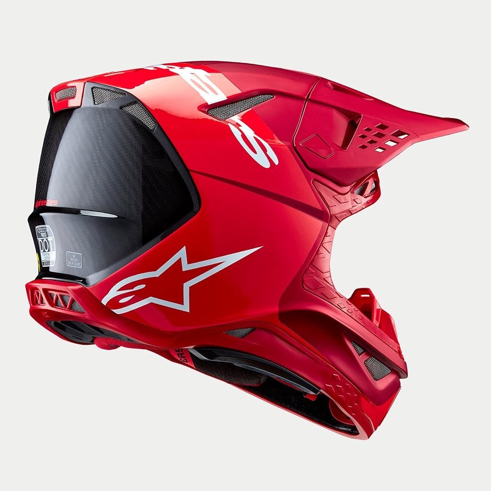 Alpinestars S-M10 MX Helmet - FLOOD (Red Fluo/Red M&G)