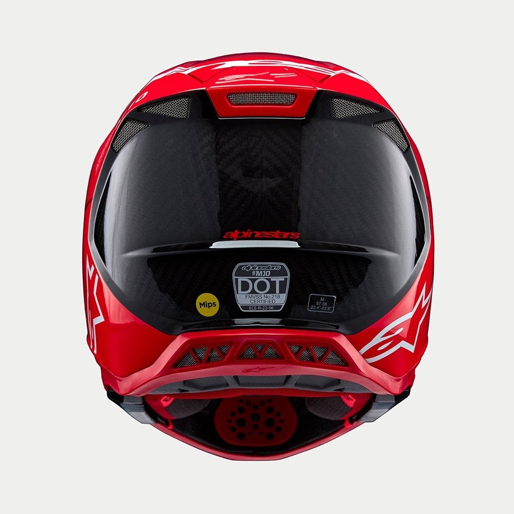 Alpinestars S-M10 MX Helmet - FLOOD (Red Fluo/Red M&G)