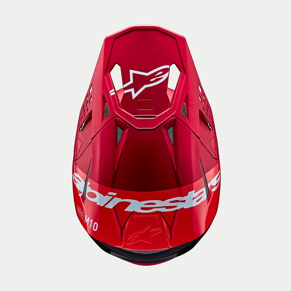 Alpinestars S-M10 MX Helmet - FLOOD (Red Fluo/Red M&G)