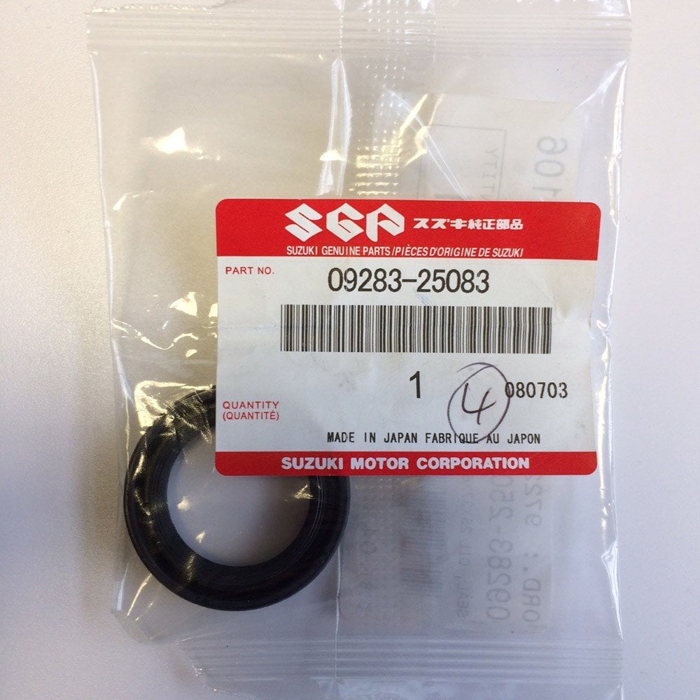 Suzuki Genuine Part - Front Wheel/Hub Seal 25x37x6 (DRZ400 00-09, RM125 96-00, RM250 96-00)- 09283-25083-000