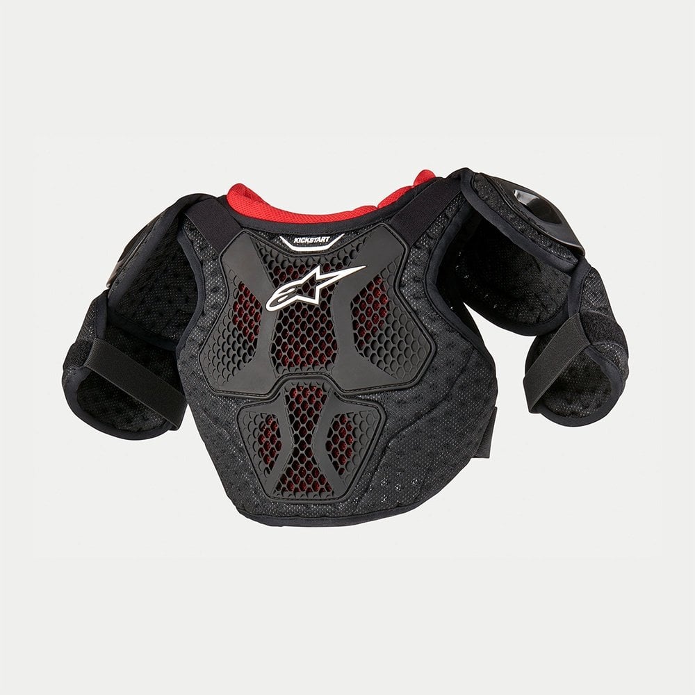 Alpinestars Kids MX | eBike Armour, Chest - Bionic Action Kickstart (Black/Red)