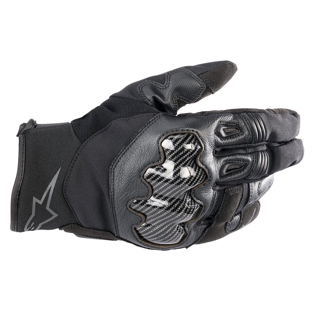 Alpinestars SMX-1 Drystar Motorcycle Short Waterproof Gloves (Black/Black)