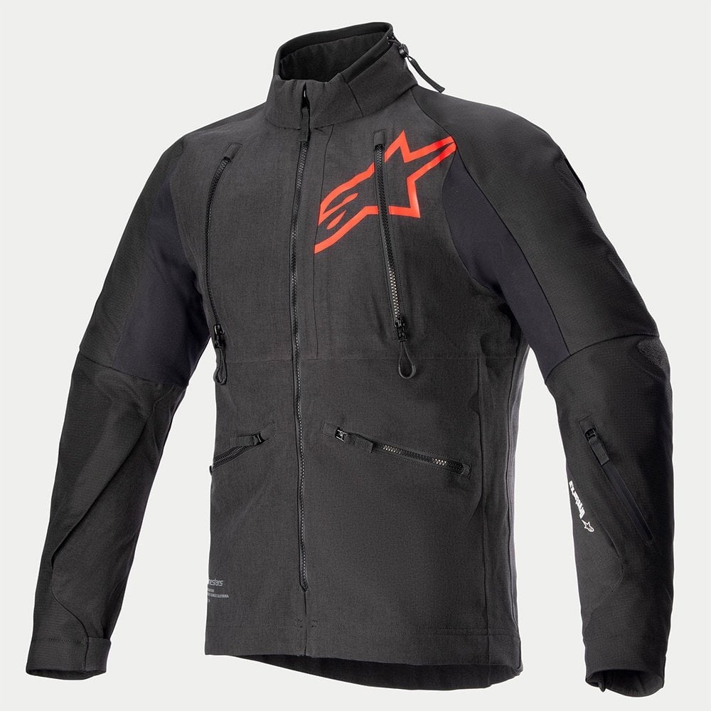 Alpinestars Hyde XT Drystar XF Laminate Textile Jacket (Black/Bright Red)