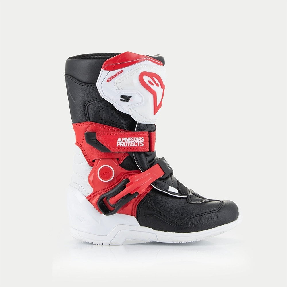Alpinestars Kids MX Boots - Tech 3S (White/Black/Bright Red)