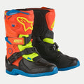 Alpinestars Kids MX Boots - Tech 3S (Orange Fluo/Enamel Blue/Yellow Fluo)