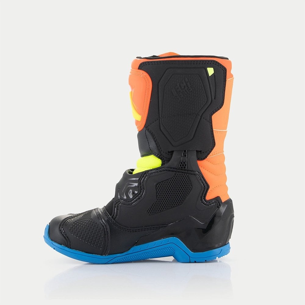 Alpinestars Kids MX Boots - Tech 3S (Orange Fluo/Enamel Blue/Yellow Fluo)