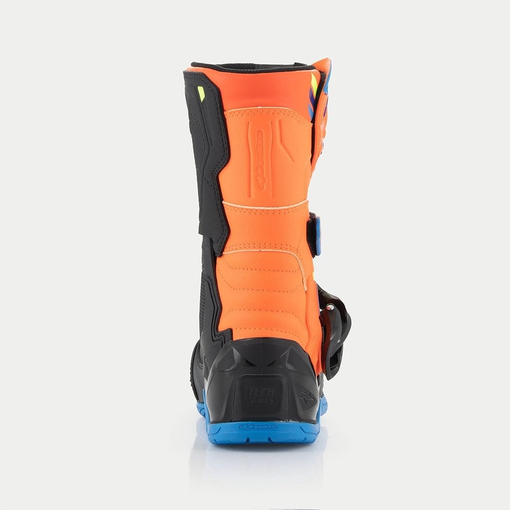 Alpinestars Kids MX Boots - Tech 3S (Orange Fluo/Enamel Blue/Yellow Fluo)