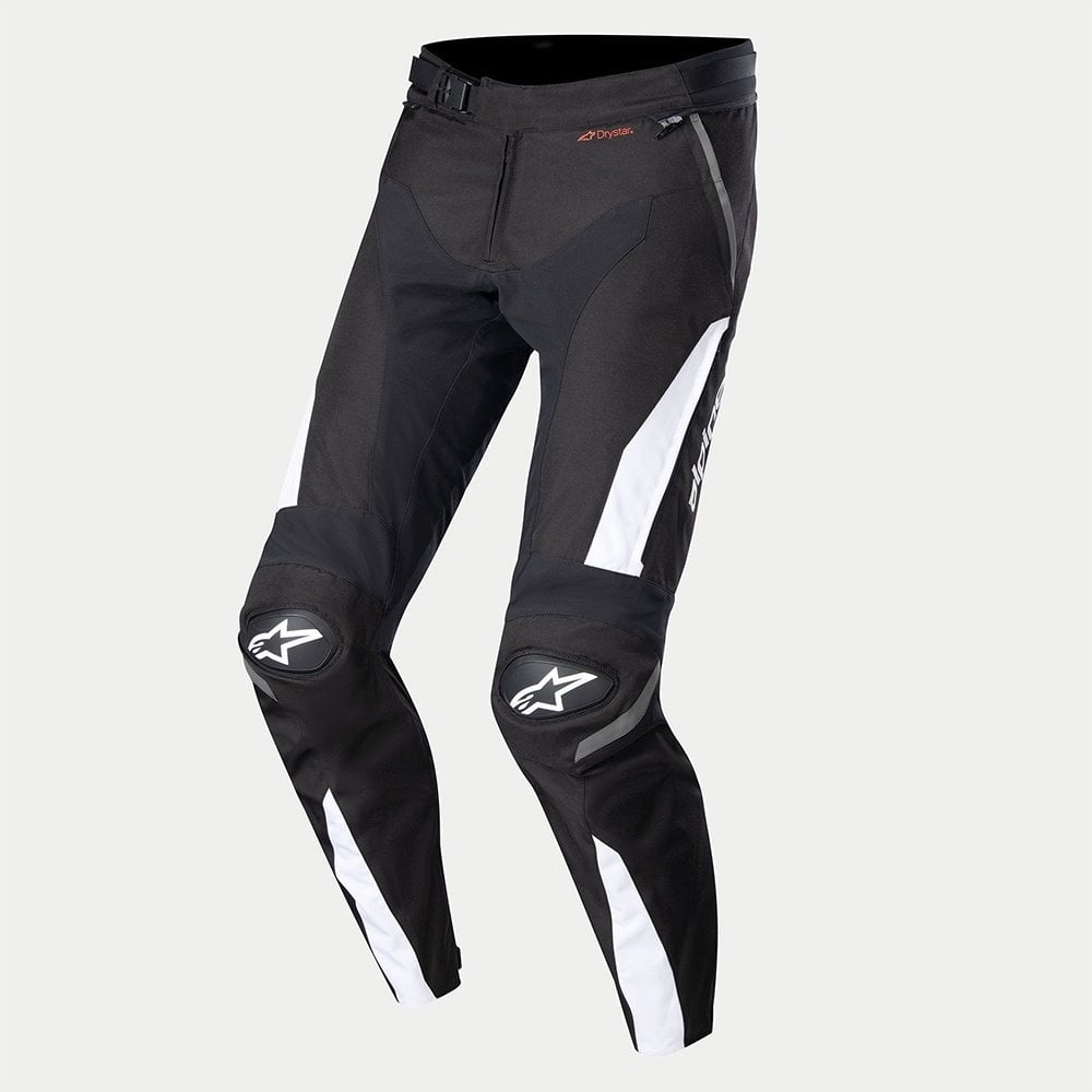 Alpinestars T-SP R Drystar Motorcycle Sports Textile Pant (Black/White)