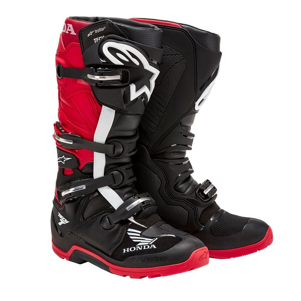 Alpinestars (Honda) Boots - Tech 7 Seven Drystar - Enduro/All Terrain/Waterproof (Black/Bright Red)