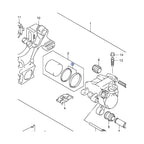 Suzuki Genuine Part - Rear Caliper Piston Seal Kit (DL1000 14-19, GSXR600/750 06-10, GSXR1000 07-08, Hayabusa 08-17, GSR600 06-10) - 69102-05880-000