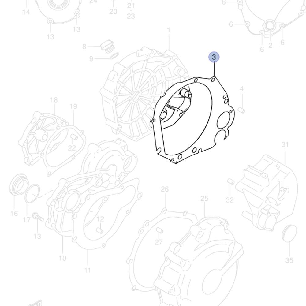 Suzuki Genuine Part - Gasket, Clutch Cover (GSXR600 K2-K5, GSXR750 K2-K5, GSXR1000 K1-K8, GSXS1000 L6, GSR600 K6-L0, GSR750 L1-L6) - 11482-40F10-000